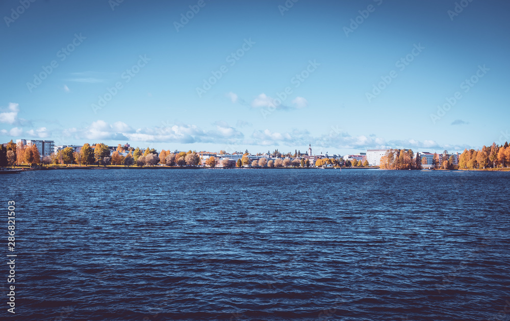 Autumn view from Kajaani, Finland.