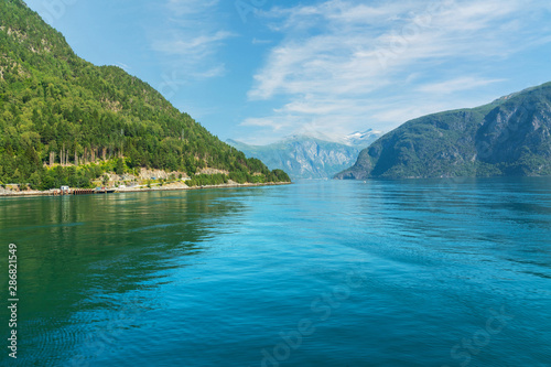 Lysefjord sea mountain landscape view, Norway © Travel Faery