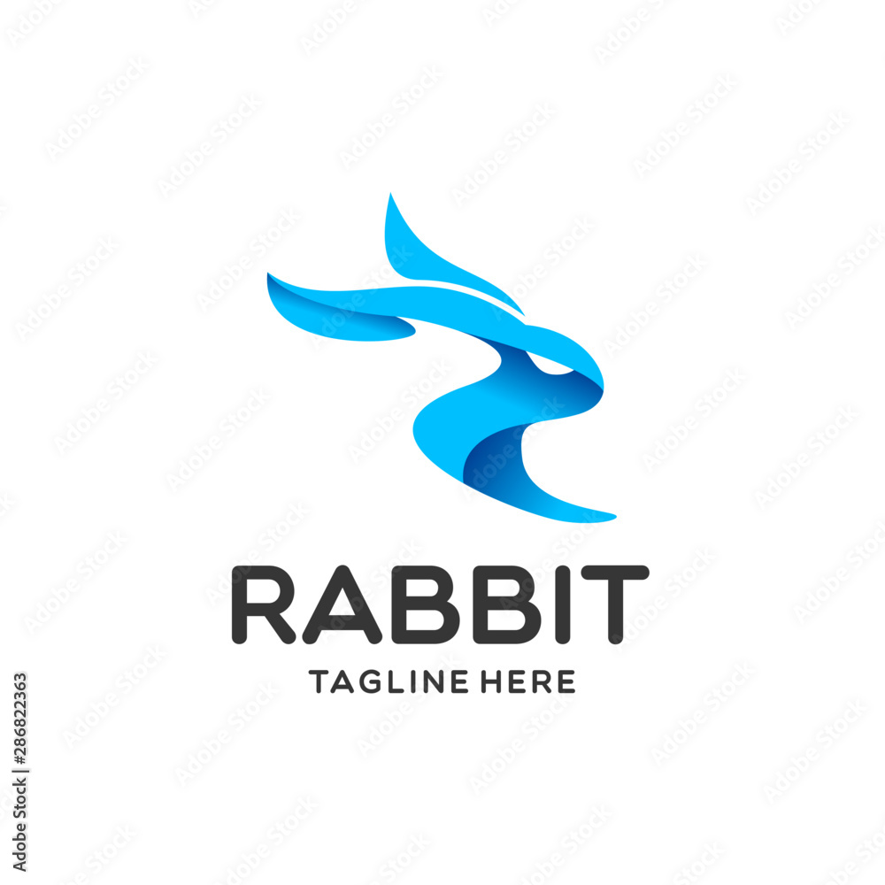 Fototapeta premium Rabbit logo vector