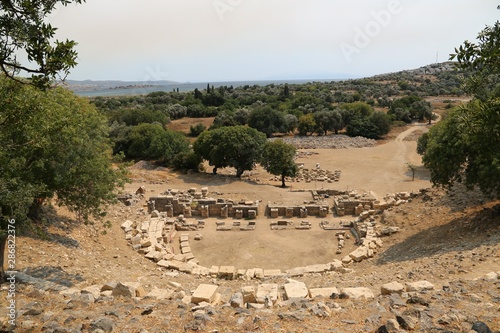Ruins of Teos ancient city. Sigacik, Seferihisar, Izmir, Turkey