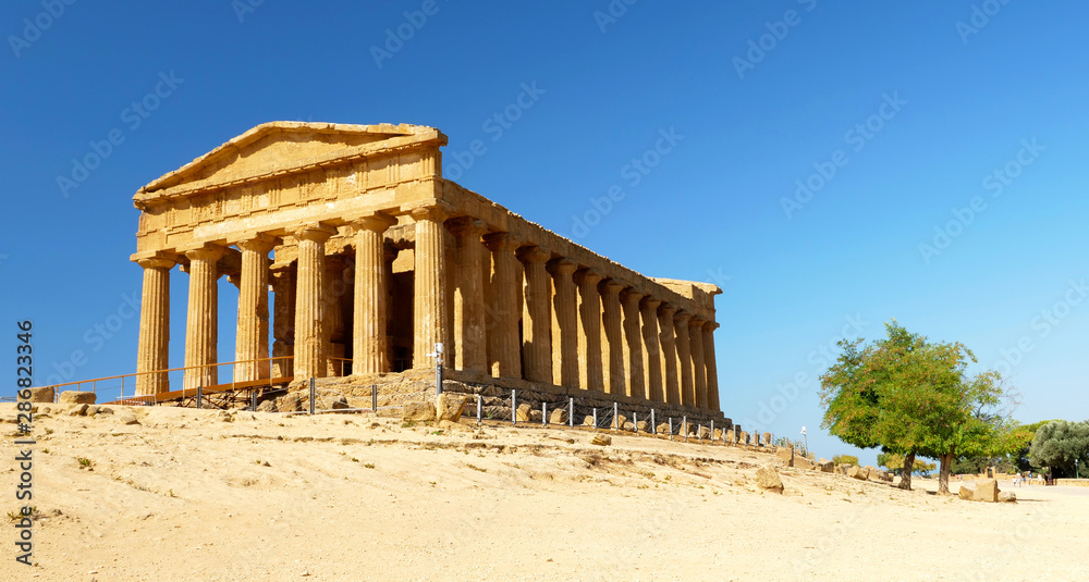 Temple of Concordia in the Valley of Temples- Agrigento in Sicily