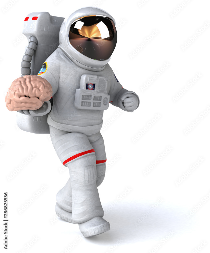 Fun astronaut - 3D Illustration Fun astronaut - 3D Illustration