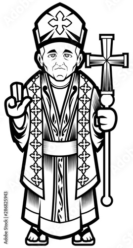 Bishop Line Art