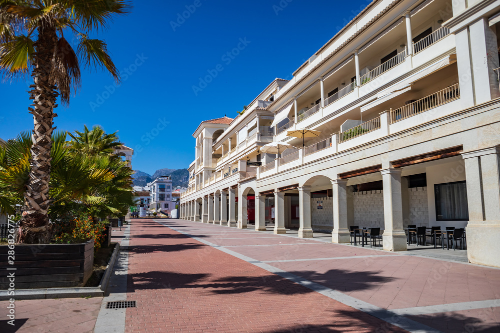 Nerja town on Costa del Sol in Andalusia