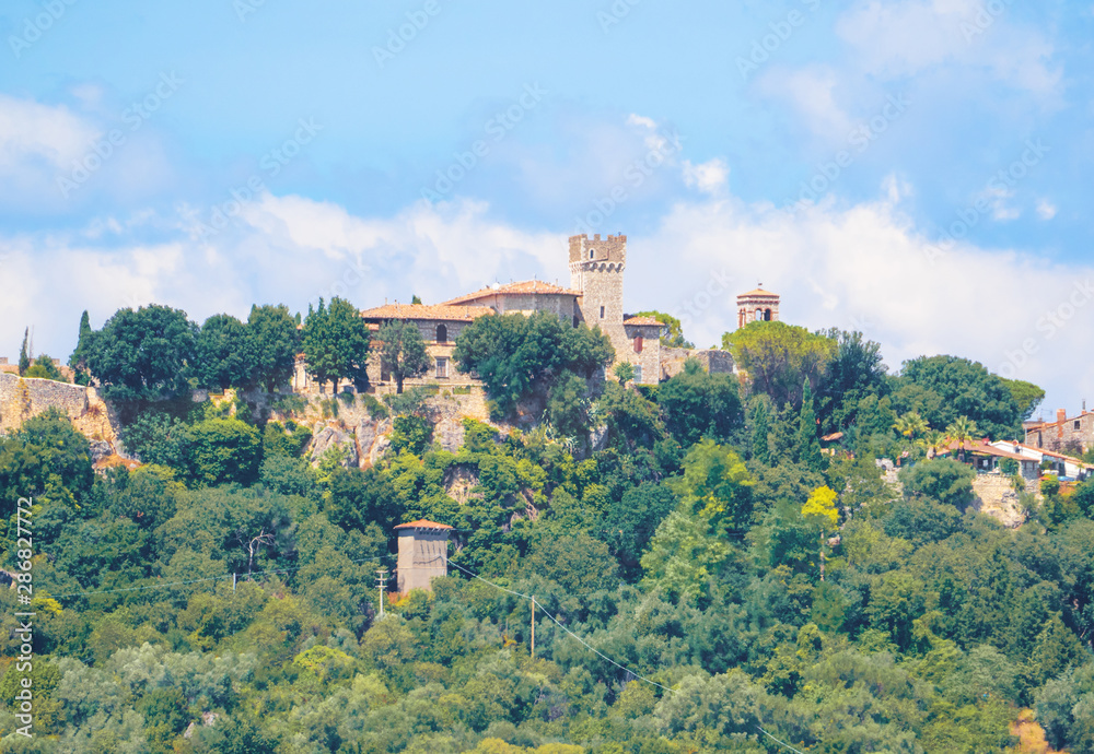 Saturnia (Italy) - The thermal waters and little village of Saturnia in the municipal of Manciano, province of Grosseto, Tuscany region