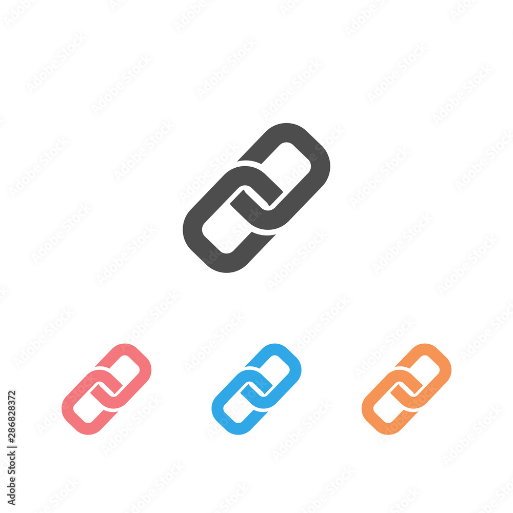 Link Symbol Icon Set Vector background Link Symbol Icon Set Vector background