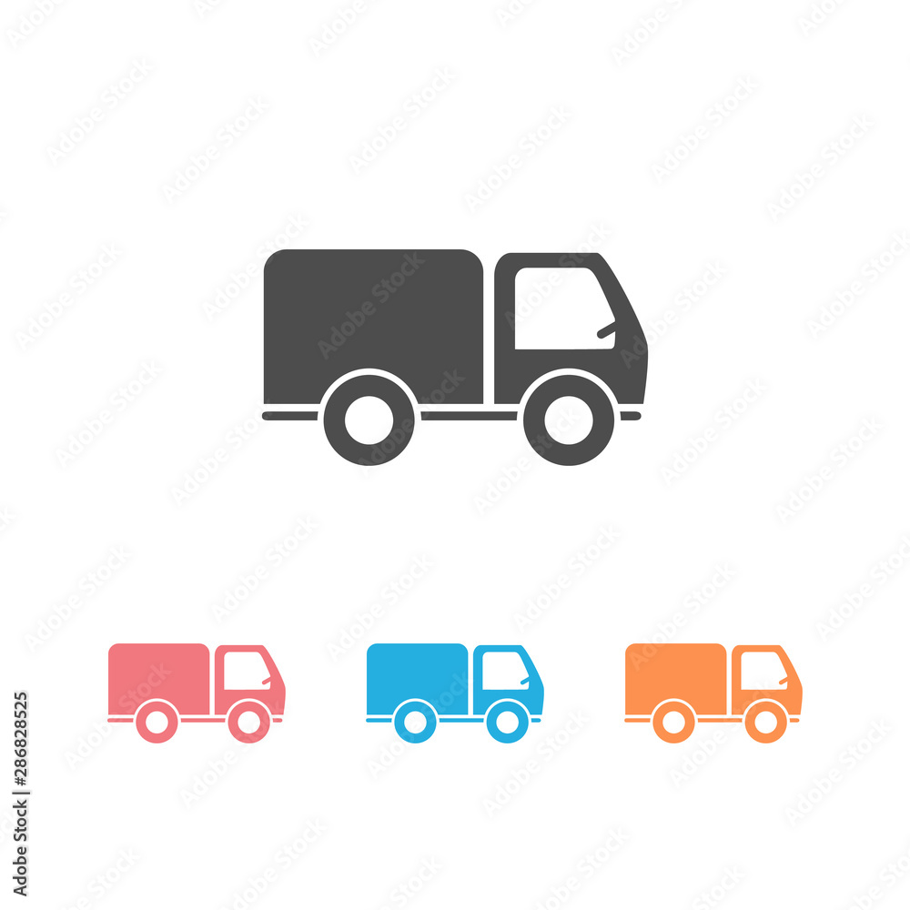 Truck icon set vector. Vector Truck icon set vector. Vector