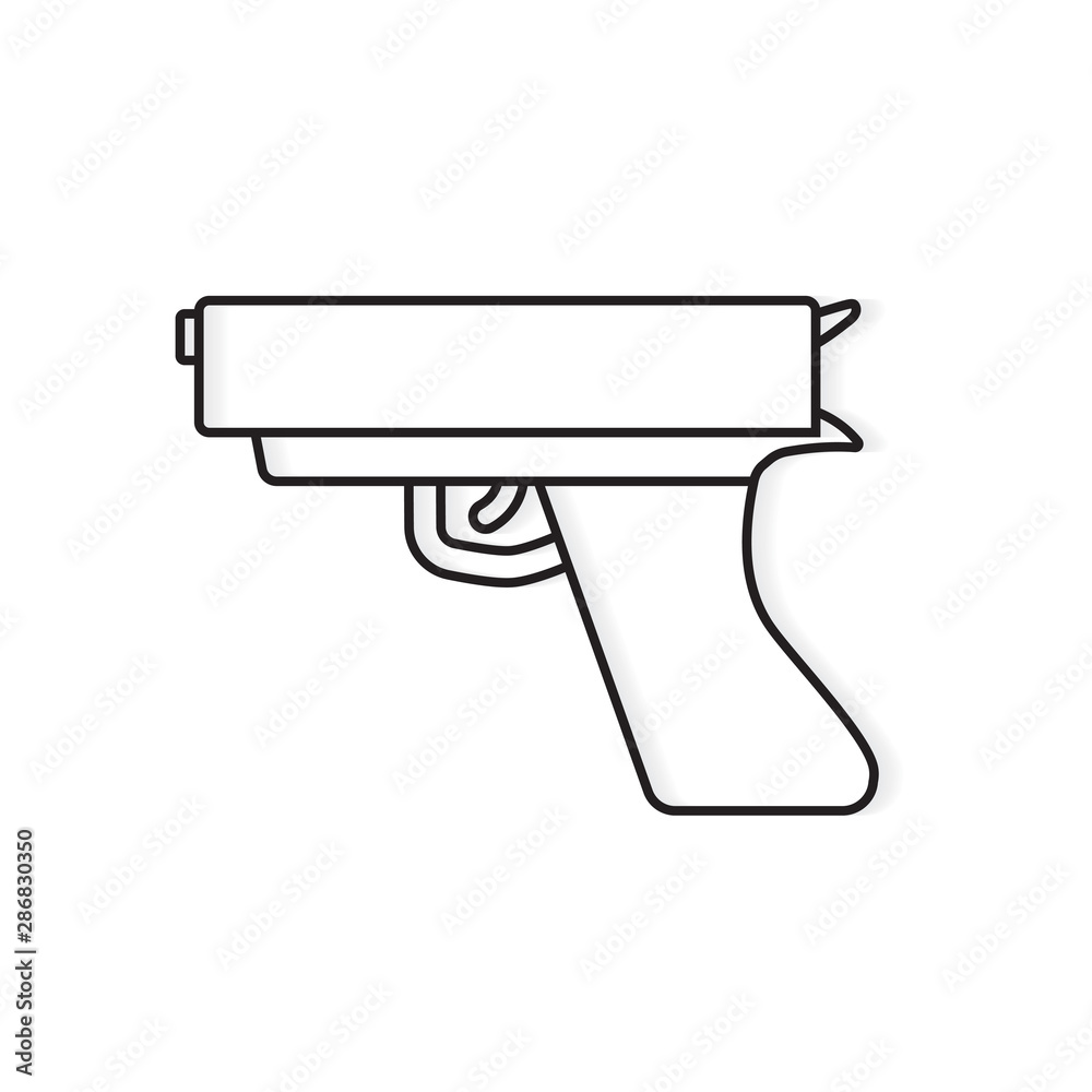 black gun icon- vector illustration black gun icon- vector illustration