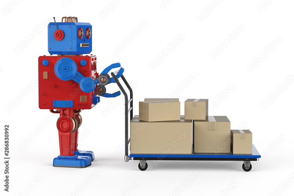 Obraz premium Automation warehouse concept