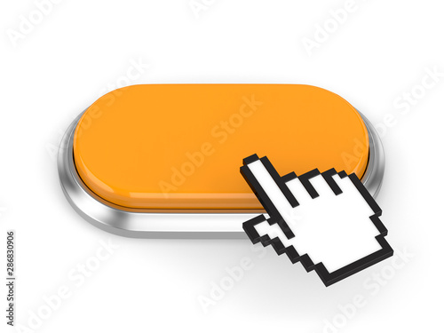 Obraz na płótnie Blank YellowButton/Template