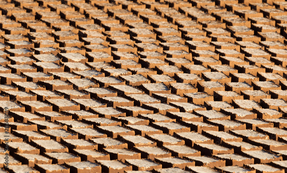 Mud bricks factory in Madagascar Mud bricks factory in Madagascar