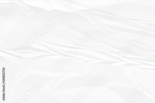 crumpled white paper background close up