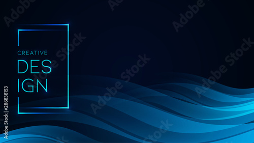 minimal geometric background. abstract liquid flows wallpaper. modern design concept with dynamic shapes composition. vector illustration.
