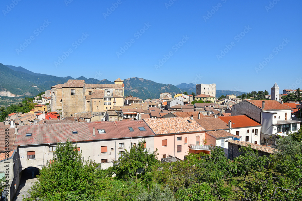A tourist trip to the medieval town of Bagnoli Irpino in Italy