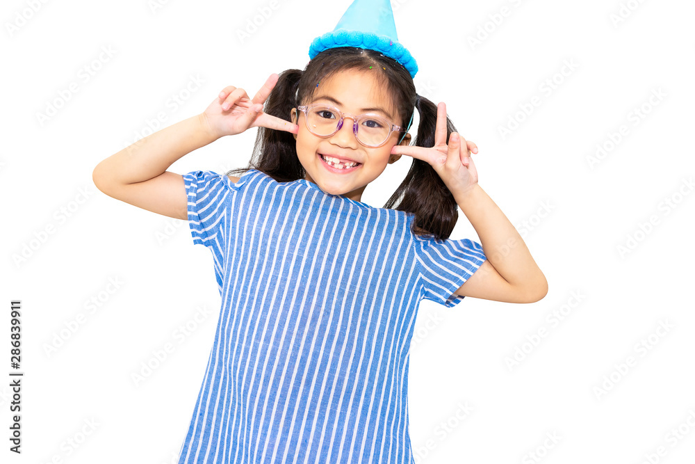 Portrait of kid girl smiling and funny on white background.Holiday and christmast. Portrait of kid girl smiling and funny on white background.Holiday and christmast.