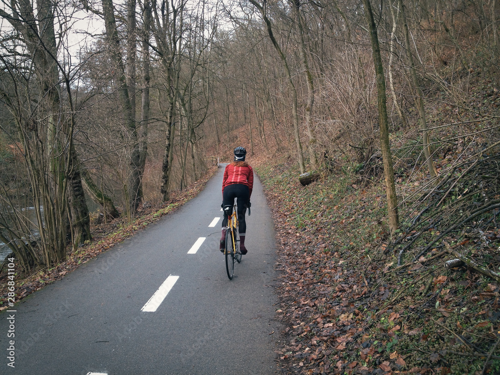 Winter ride in Moravian Karst, this time without ice or snow