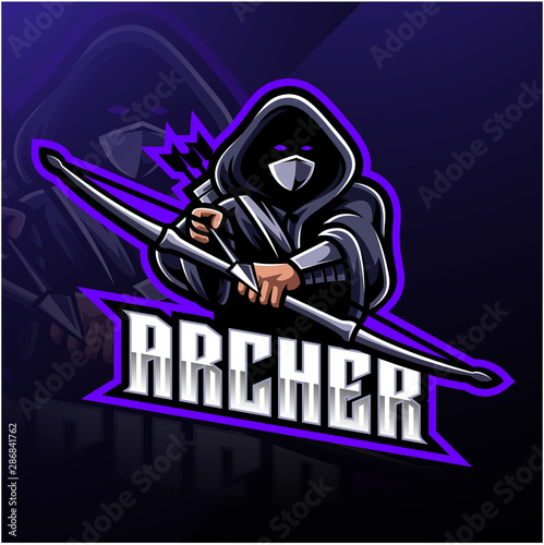 Archer sport mascot logo design