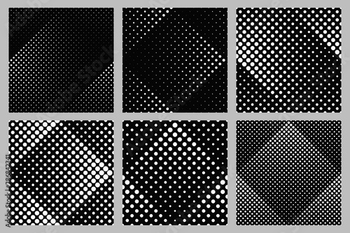 Seamless dot pattern background collection - abstract vector graphic designs
