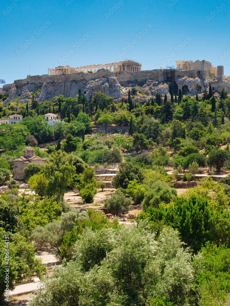 Acropolis landmark and other ancient ruins