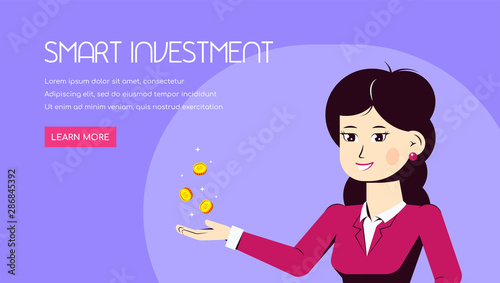 Smart investment concet banner