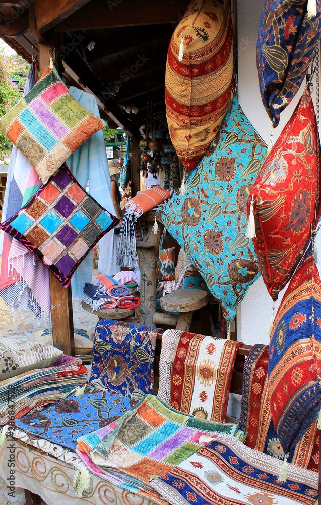 Handicrafts of Turkish masters, textiles, souvenirs