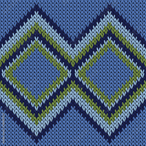Closeup rhombus argyle knit texture geometric 