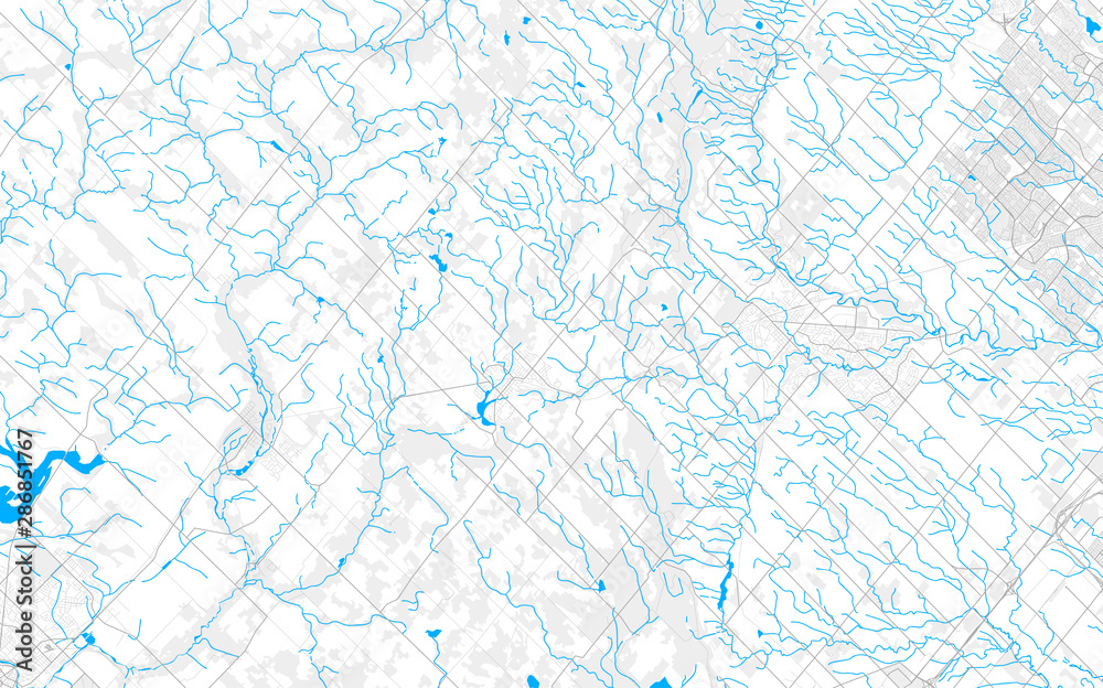 Fototapeta Rich detailed vector map of Halton Hills, Ontario, Canada