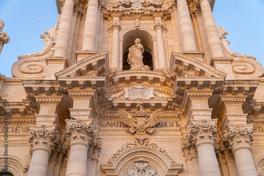 The Cathedral (Duomo) of Ortigia in Syracuse, Sicily, Italy