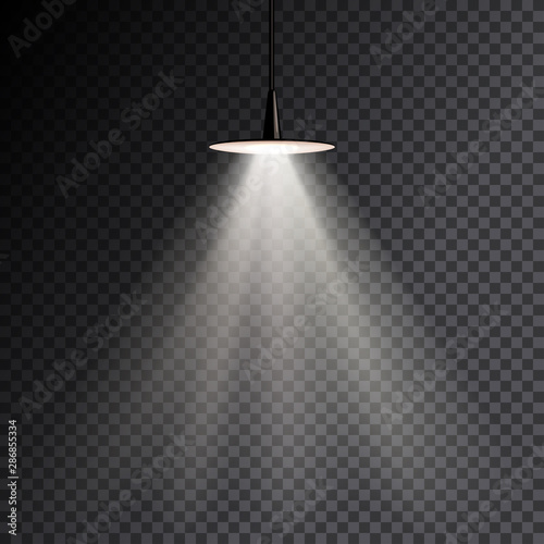 Shining white lamp