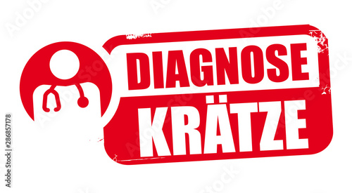 Stempel Diagnose Krätze