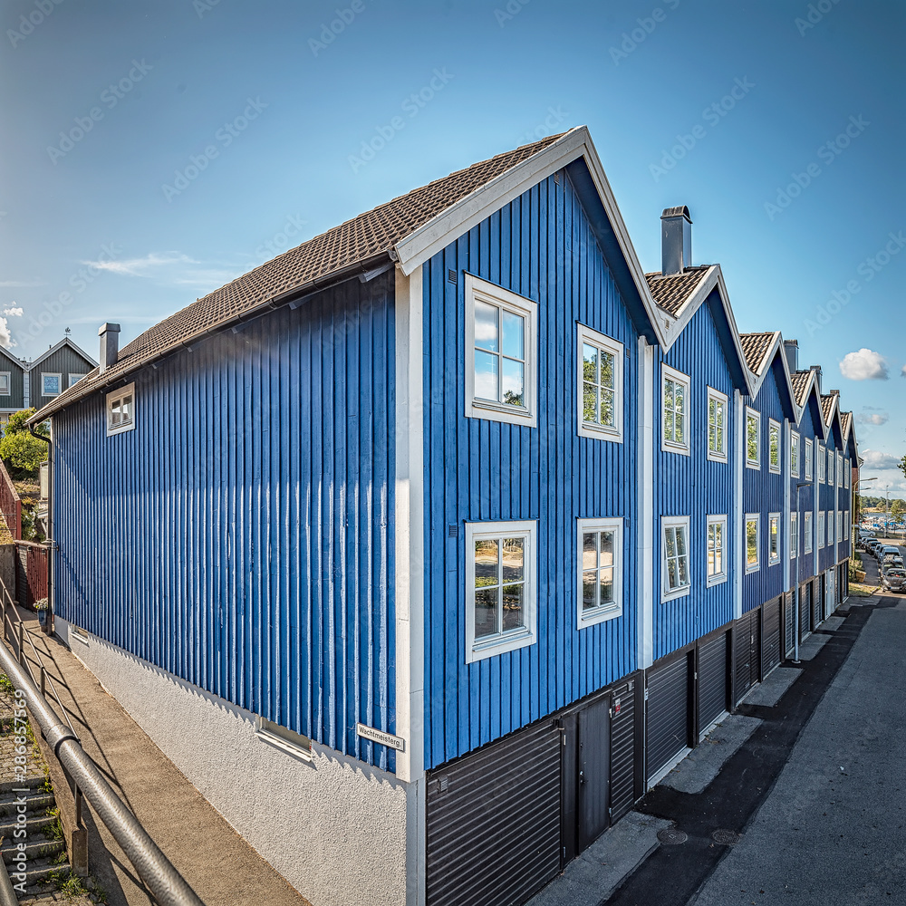 Fototapeta premium Karlskrona Blue Houses