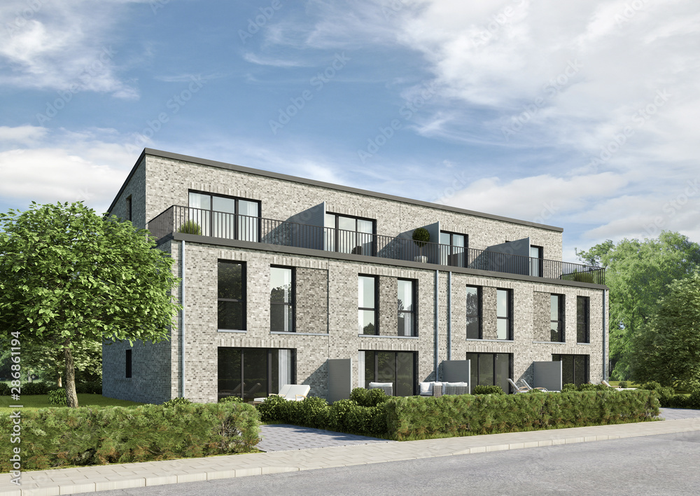 Reihenhäuser mit Klinkerfassade Reihenhäuser mit Klinkerfassade