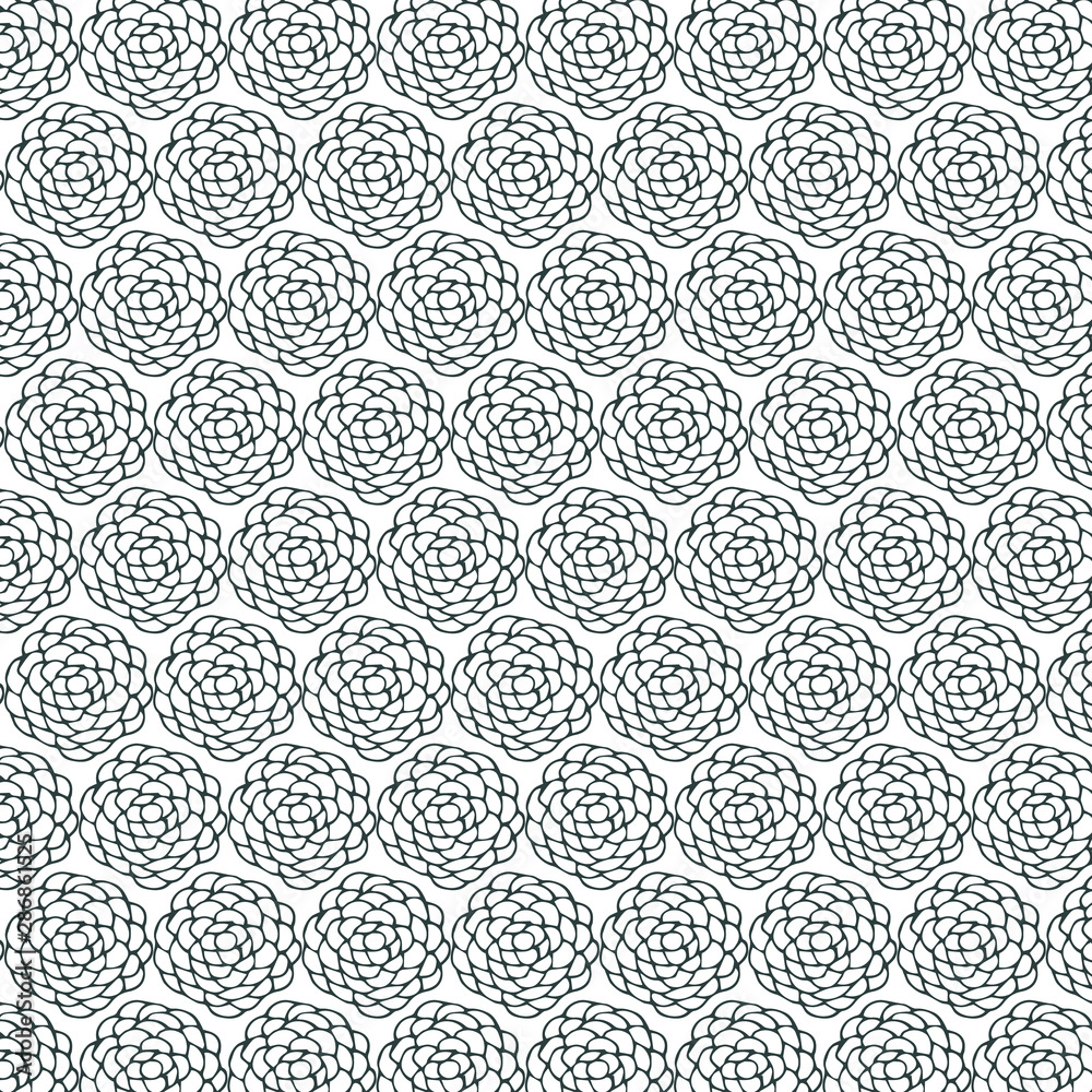 Geometric flowers vector pattern. Sketch abstract background. Geometric flowers vector pattern. Sketch abstract background.