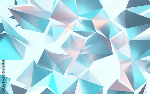 Abstract geometric rumpled triangular low poly 3d rendering 