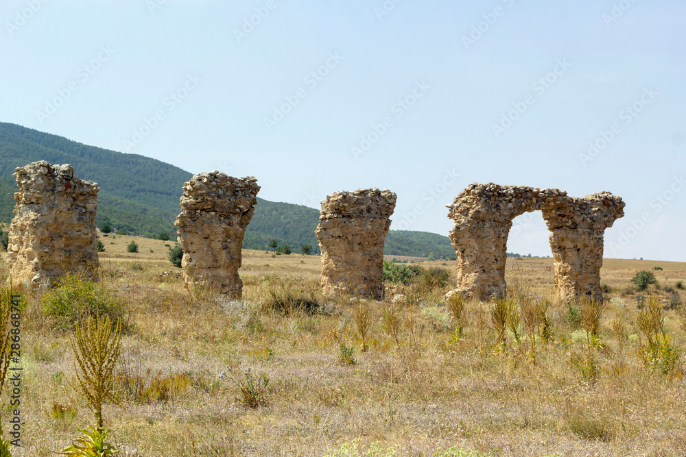 The remains of the 15th Apollonar legion in Satala (Sadak) on the northeastern border of the Roman Empire, Satala, Kelkit, Gumushane, Turkey