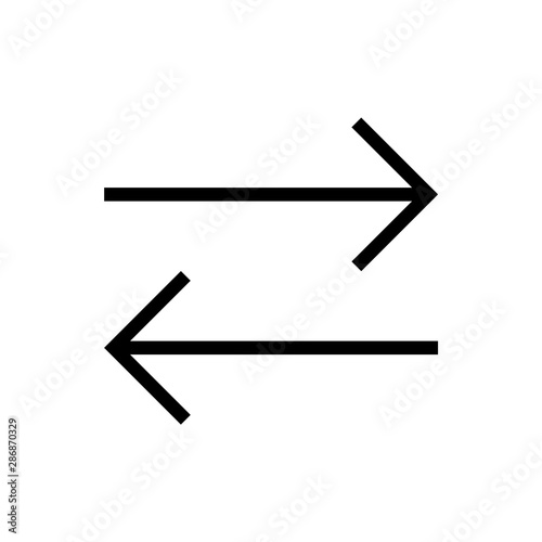 Black vector up arrow icon