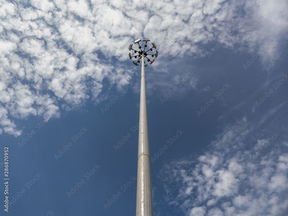 street lamp on background of blue sky street lamp on background of blue sky