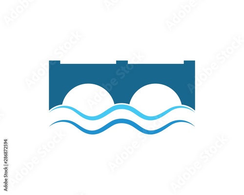 bridge Logo Template vector icon illustration