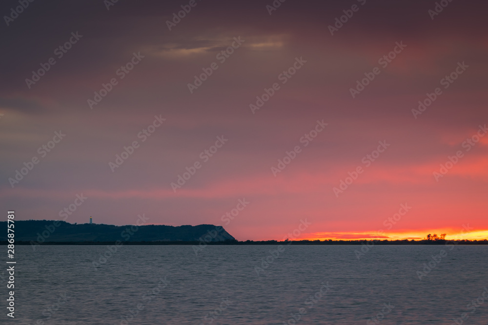 Insel Hiddensee an der Ostsee im Sonnenuntergang