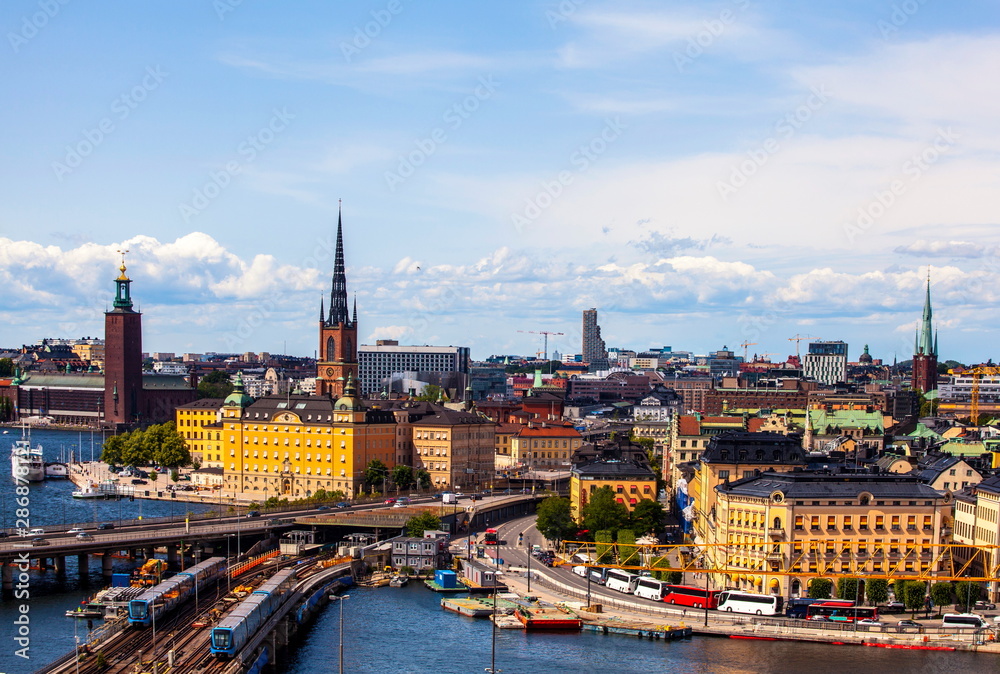 Panoramic view of Stockholm