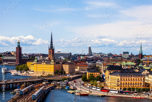 Panoramic view of Stockholm