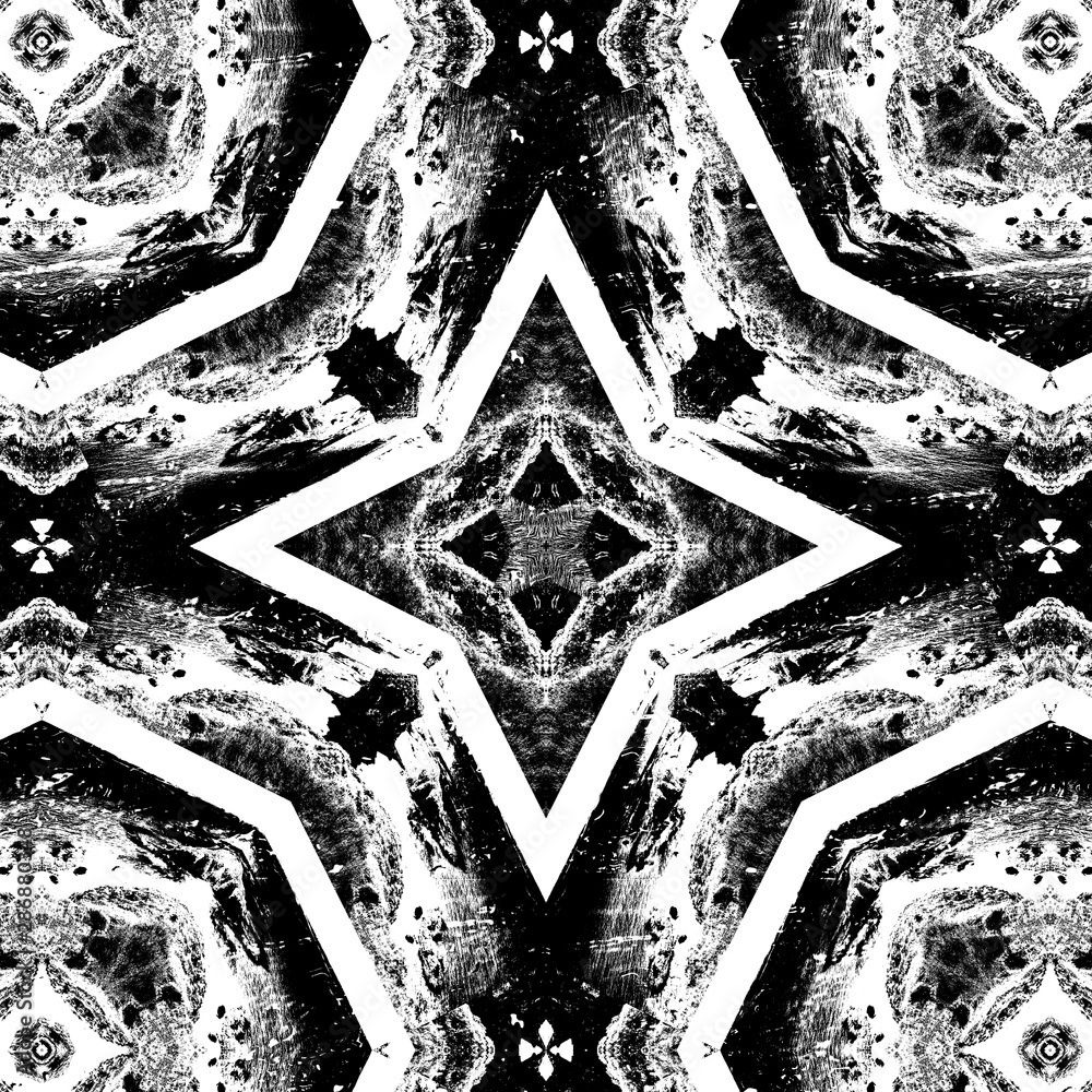 Naklejka premium Geometric and abstract background texture design, futuristic background pattern, colorful kaleidoscope background and islamic ottoman art