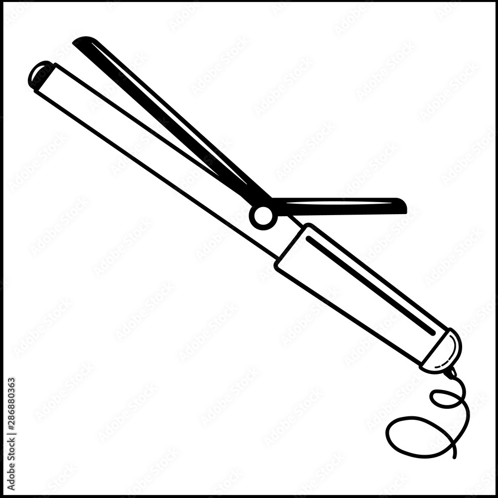 curling iron, electric, hairdresser, ,barber curling iron, electric, hairdresser, ,barber