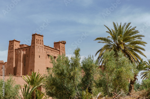 UNESCO World Heritage Site, Amazing view of Kasbah Ait Ben Haddou near Ouarzazate in the Atlas Mountains of Morocco.
