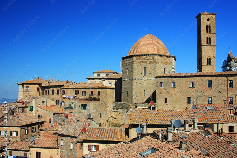 The ancient city of Volterra, Italy