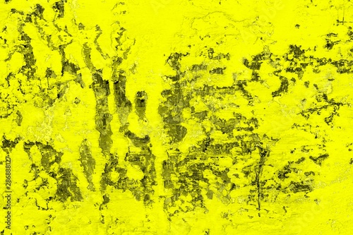 yellow huge cracks on grungy cover texture - wonderful abstract photo background