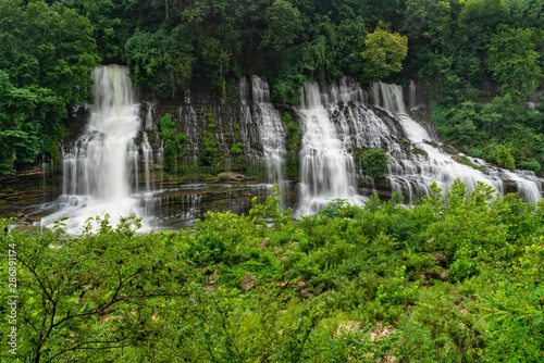 Twin Falls At Rock Island State Park In Tennessee