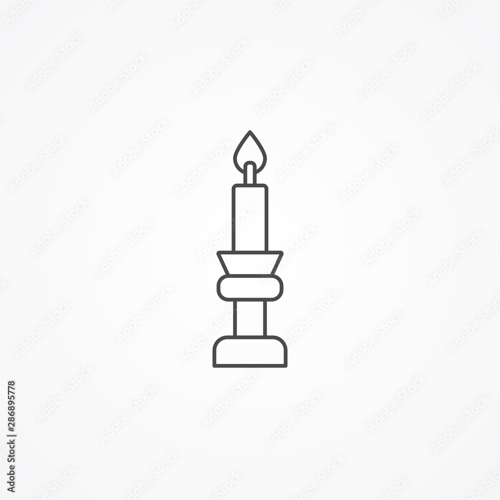 Candle vector icon sign symbol Candle vector icon sign symbol