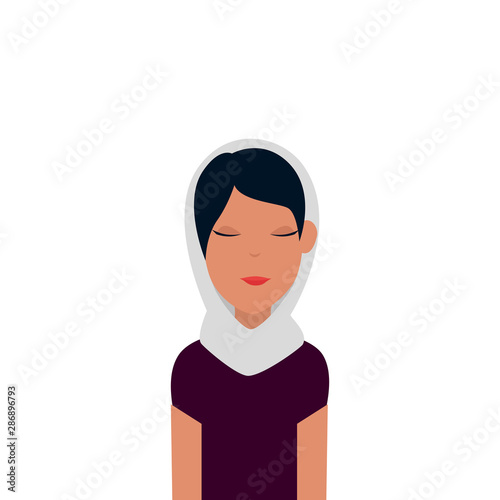 islamic woman with traditional burka