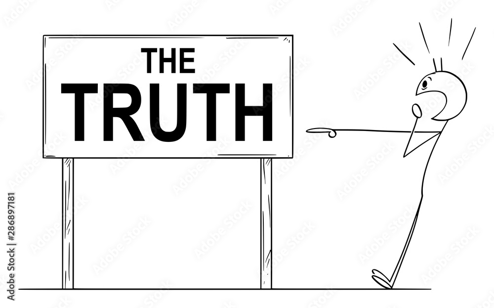 Vector cartoon stick figure drawing conceptual illustration of shocked